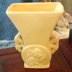Beautiful Yellow Antique McCoy Art Deco Vase